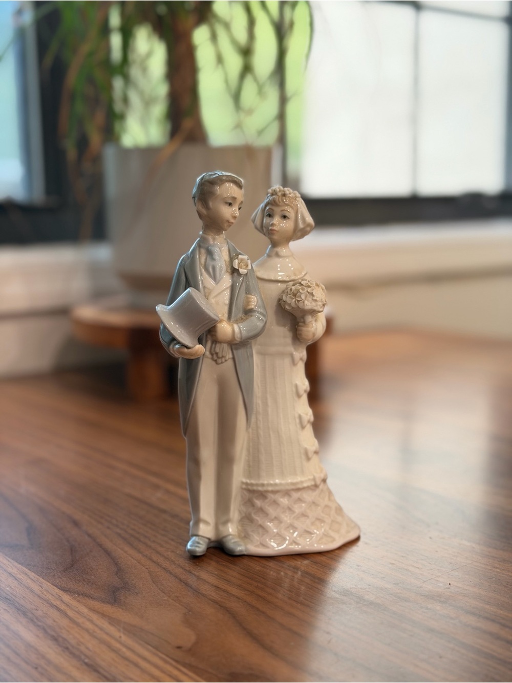 VTG LLADRO Wedding Figure Topper Couple Bride and Groom #4808 Made in Spain